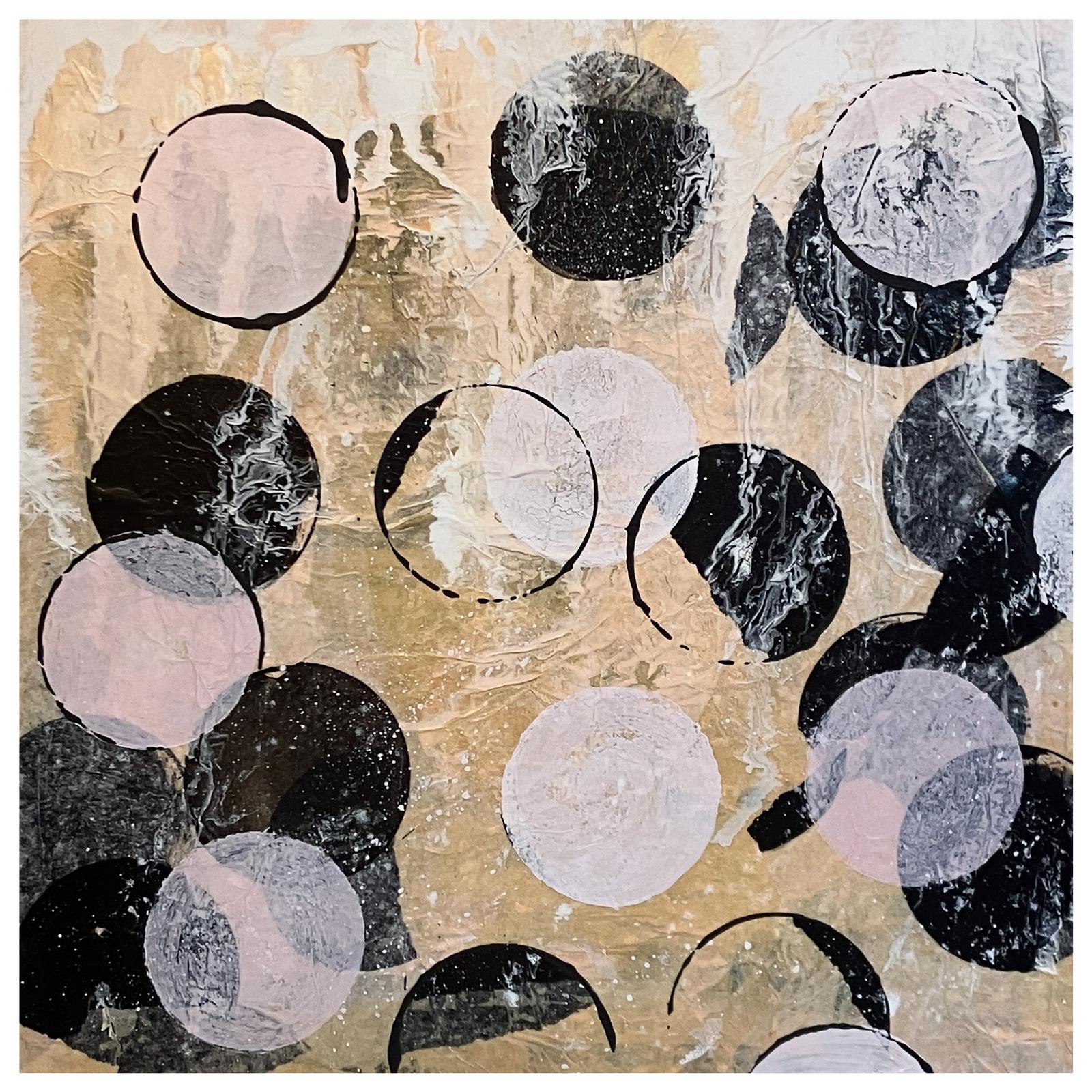 LUNARES LOCOS picto-collage sur papiers