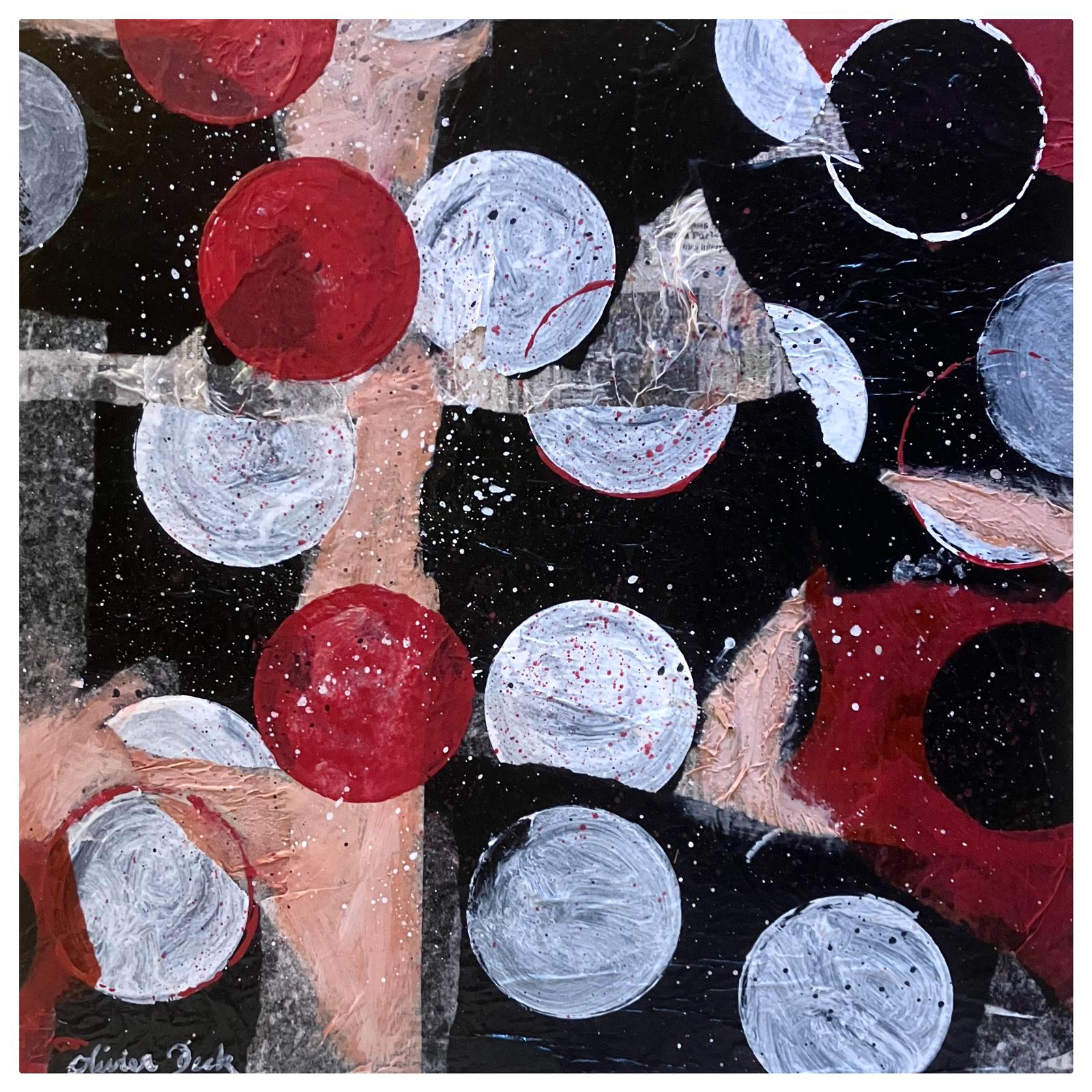 LUNARES LOCOS picto-collage sur papiers