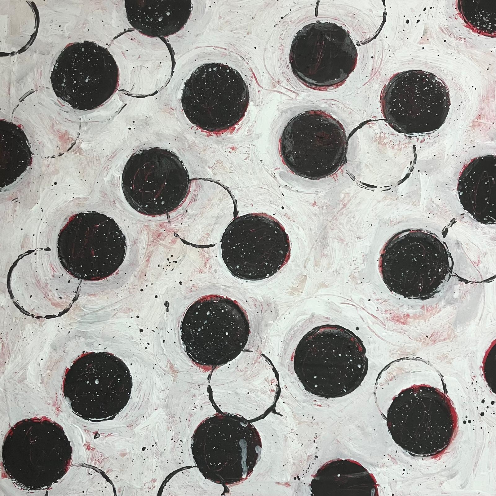 LUNARES LOCOS picto-collage sur toile